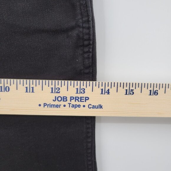 Madewell Women Black 10" High Rise Skinny Frayed Hem Jeans Size 24 - Picture 12 of 15